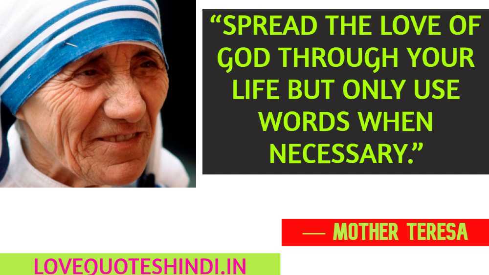 Mother Teresa Quotes on Life