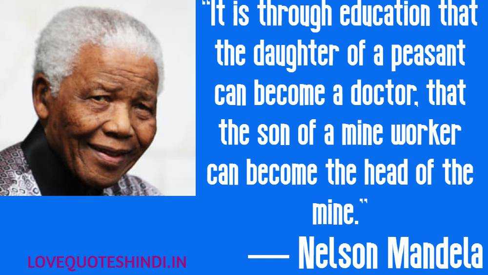 Nelson Mandela Quotes on Education